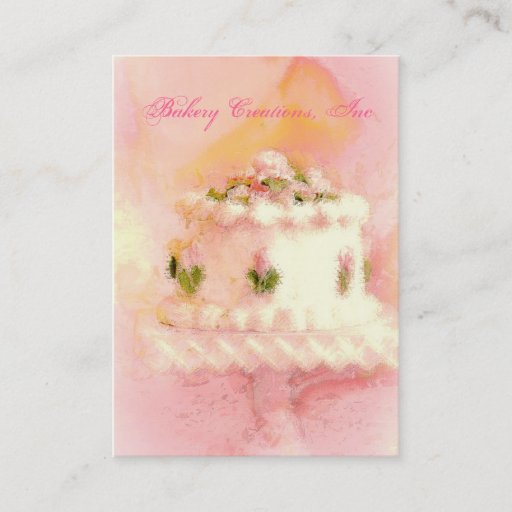 Customizable Cake Art I Business Card