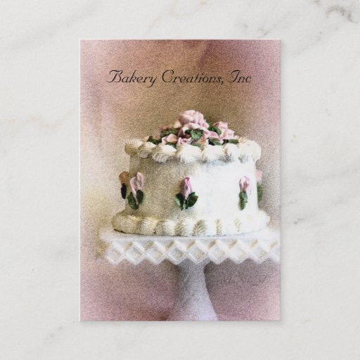 Customizable Cake Art IV Business Card