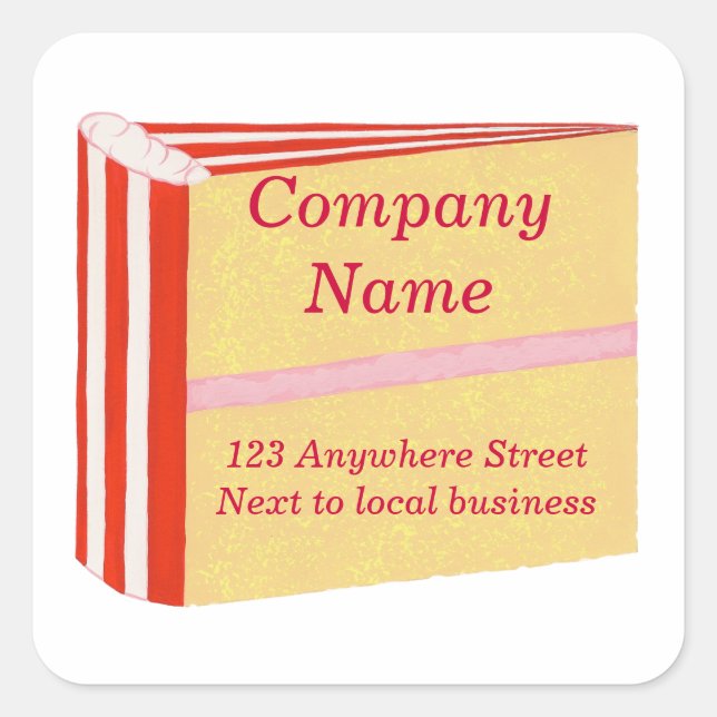 Cake Artist  Promotional Stickers (Front)