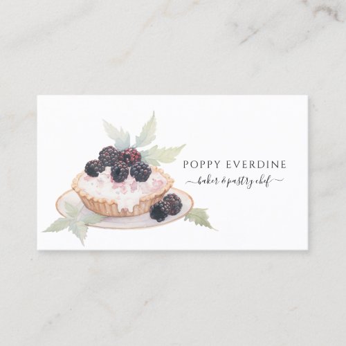 Cake Baker Bakery Pastry Chef Catering Business Card
