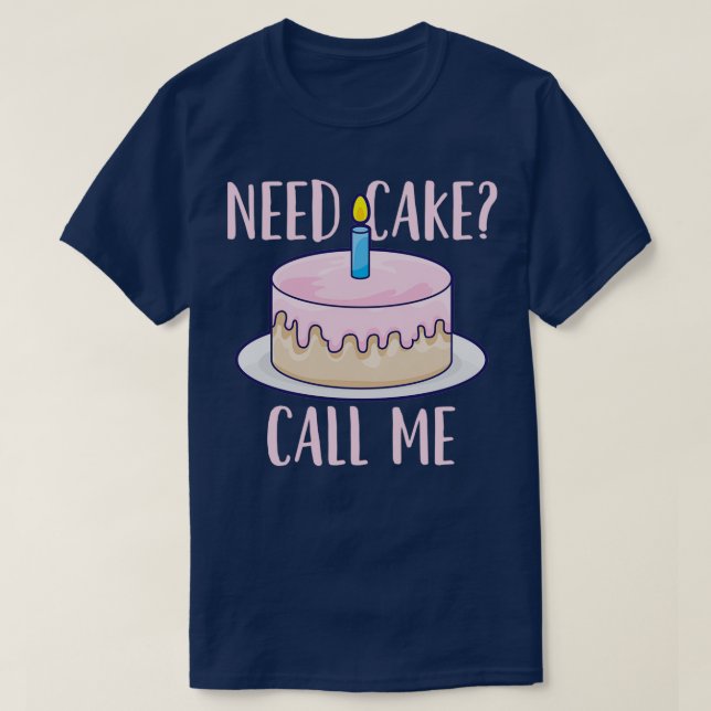 Cake Baker Cake Decorator Pastry Chef T-Shirt (Design Front)
