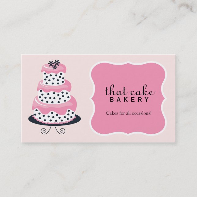 Cake Bakery Business Card (Front)
