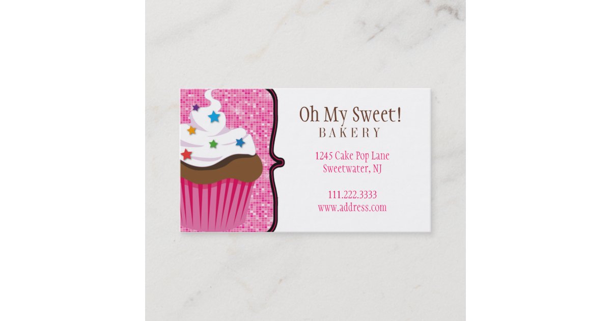 Cake Bakery Business Card Zazzle