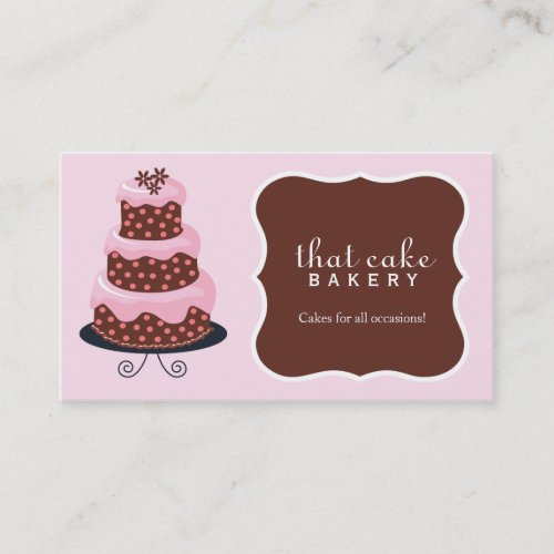 Cake Bakery Business Card