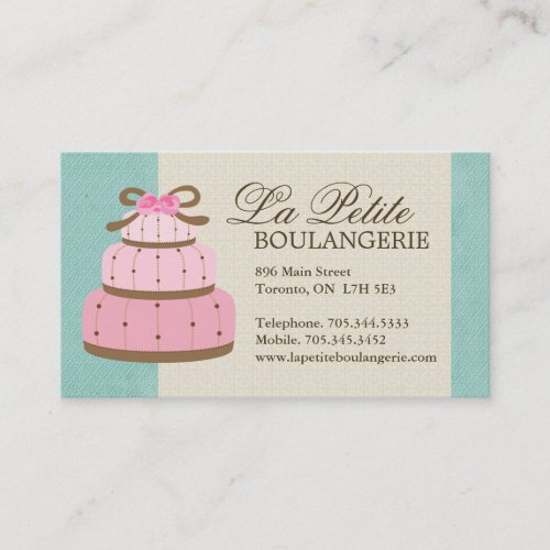 Cake Bakery Business Cards