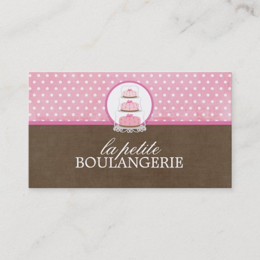 Customizable Cake Bakery Business Cards