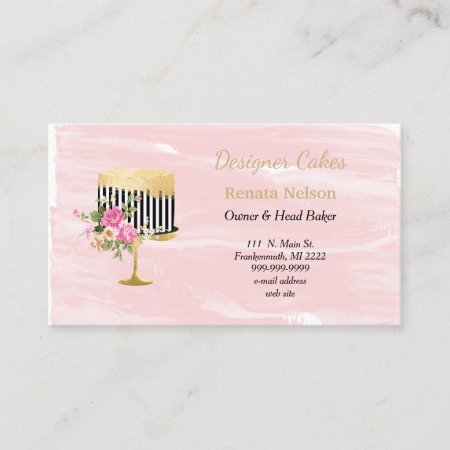 Cake Bakery Business Cards