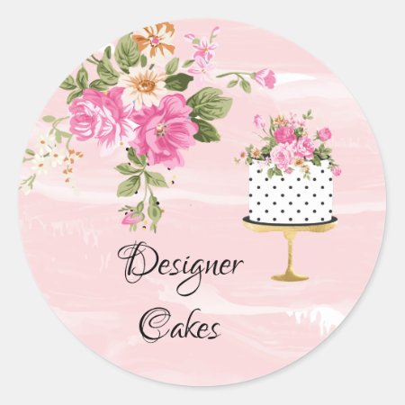 Cake Bakery Business Sticker