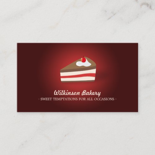 Cherry Cake Bakery business card