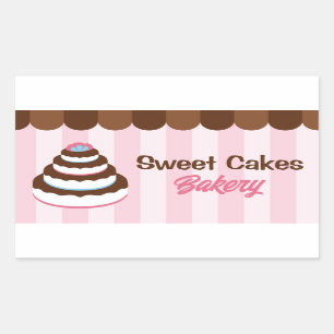 Cake Bakery Label Cute Cakes Awning Border