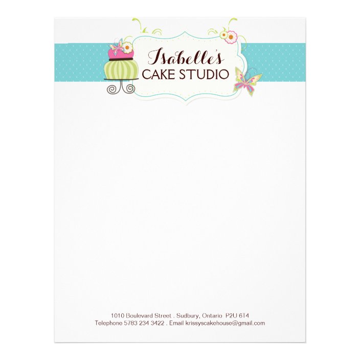 Cake Bakery Letterhead