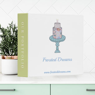 Cake Bakery Portfolio 3 Ring Binder