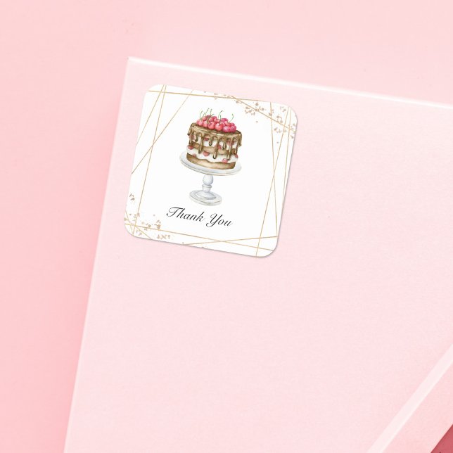 Cake / Bakery Thank You Business Sticker (Creator Uploaded)
