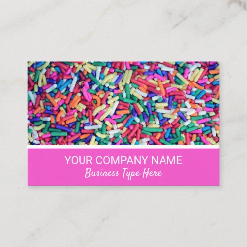 Cake Baking Confectionary Candy Business Card