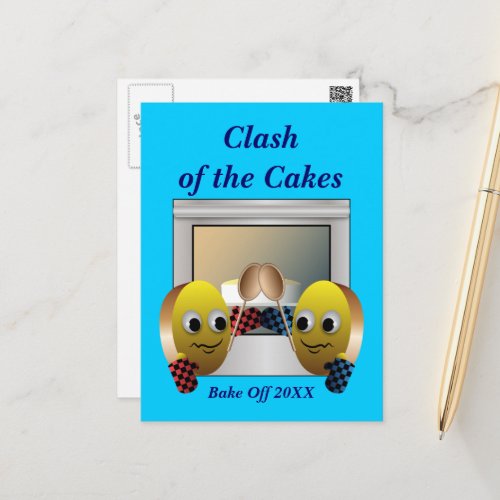 Cake Baking Contest Postcard