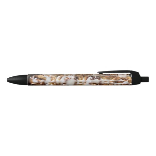 Cake  Baking Lovers White Icing Cinnamon Buns Black Ink Pen