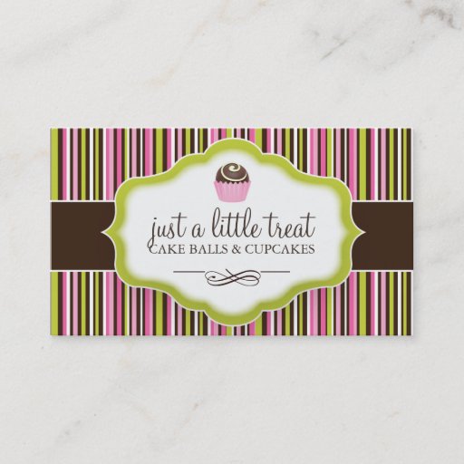 Customizable Cake Ball Business Cards