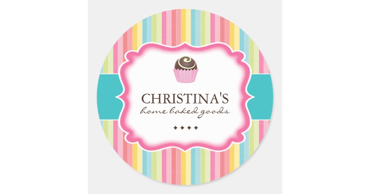 Cake Balls - Packaging Stickers | Zazzle