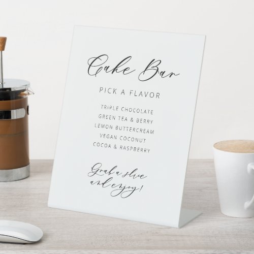 Cake Bar Wedding Tabletop Sign Reception Decor