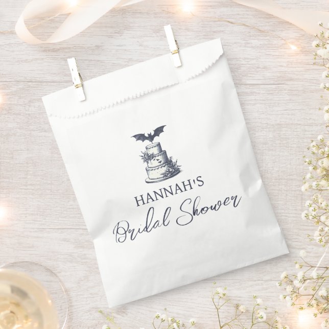 Cake Bat Bridal Shower Favor Bag (Clipped)