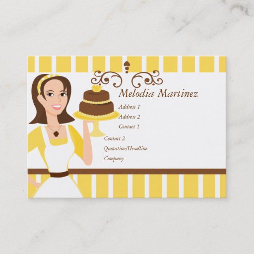 Customizable Cake Beauty Business Card