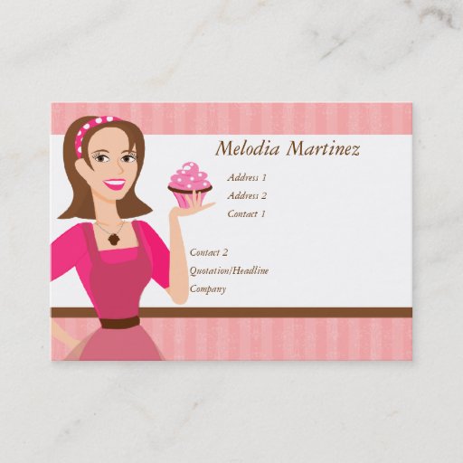 Customizable Cake Beauty Business Card