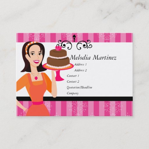 Customizable Cake Beauty Business Card Template