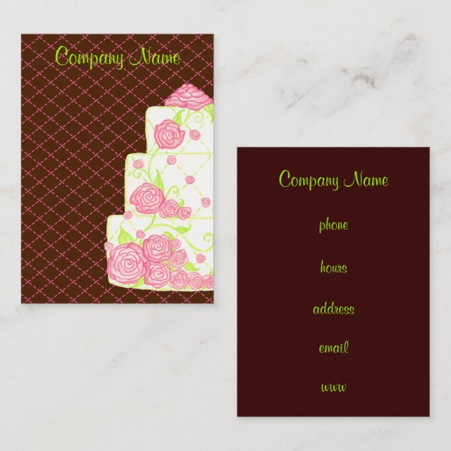 Cake Business Card (Front/Back)