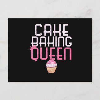 cake cake baking queen cupcake bakers pastry chef postcard