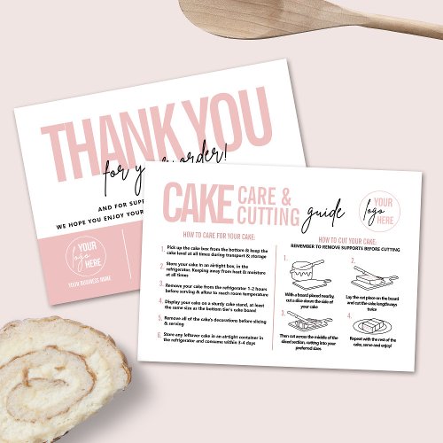 Cake Care  Cutting Guide Cake Serving Guide Business Card