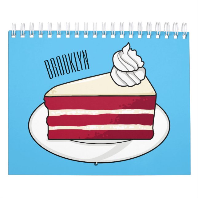 Cake cartoon illustration calendar (Cover)