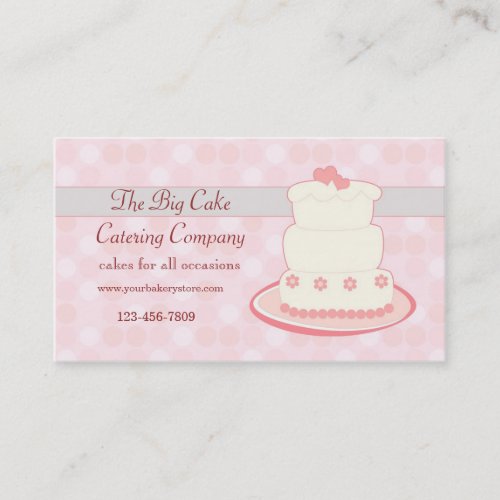 Cake catering Business Card