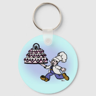Cake Chef Keychain