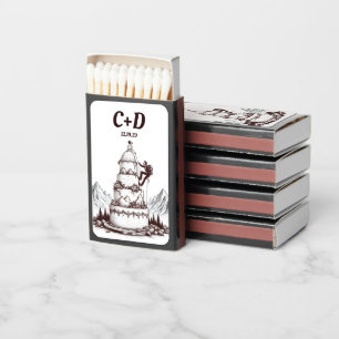 Cake Climbers Wedding Matchboxes