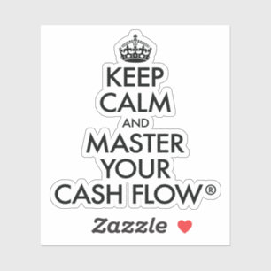 Cake Club™ Keep Calm and Master Your Cash Flow® Sticker