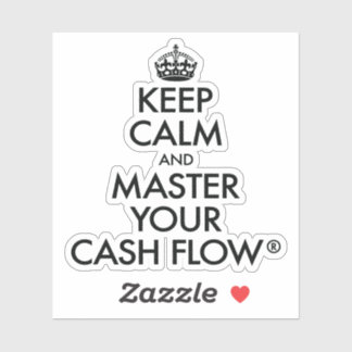 Cake Club™ Keep Calm and Master Your Cash Flow® Sticker