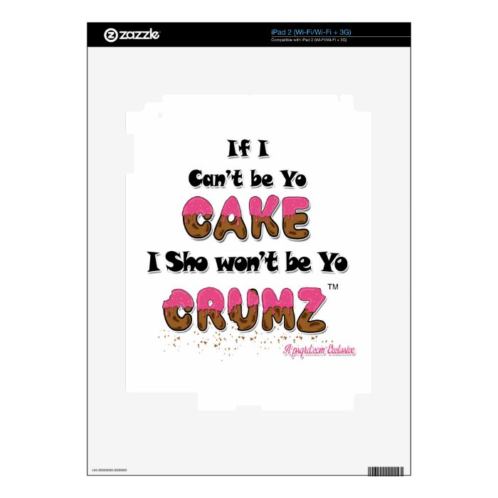 Cake Crumz iPad 2 Decals