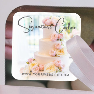 Cake custom product photo sticker