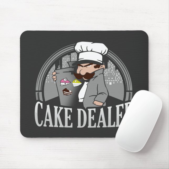 Cake Dealer Funny Bakery Owner Gag Mouse Pad (With Mouse)