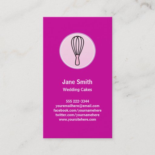 Customizable Culinary Logo Business Card