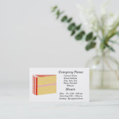 Cake Decorator business cards - template (Standing Front)