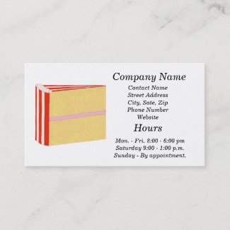 Cake Decorator business cards - template