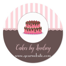 Cake Decorator PINK BROWN Bakery CUTE
