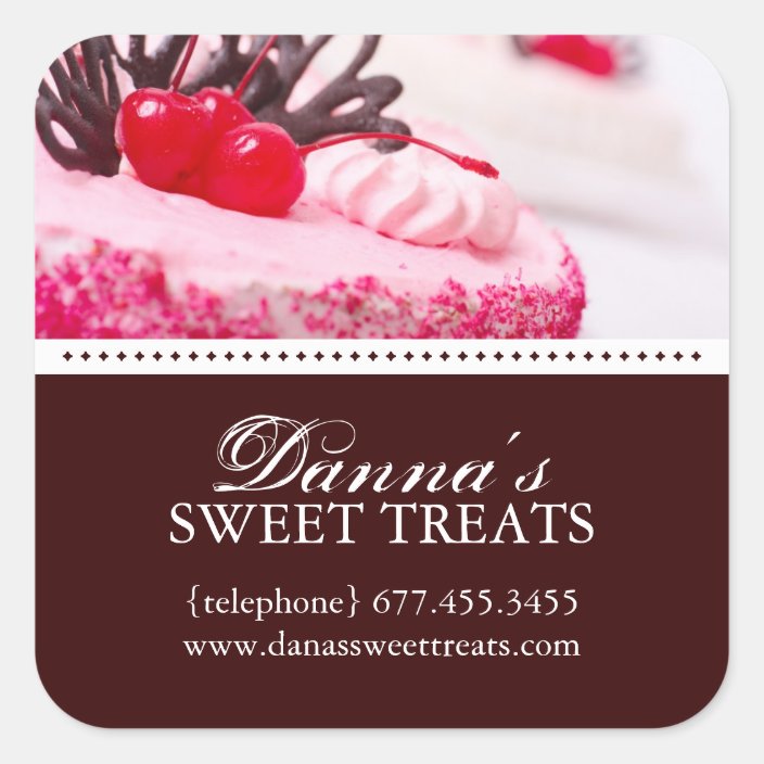 Cake Designer Box Stickers Zazzle