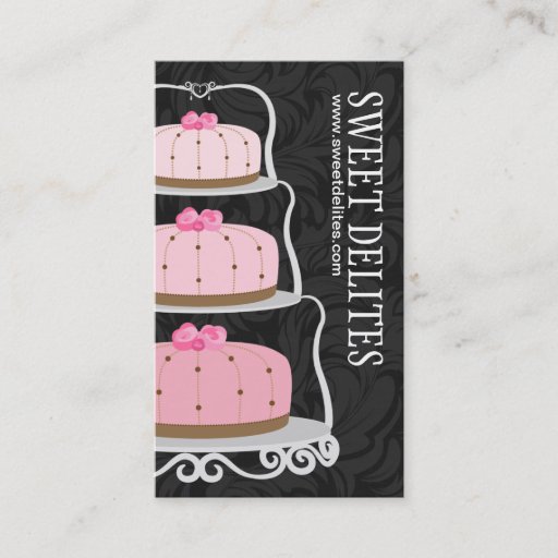 Customizable Cake Designer Business Card