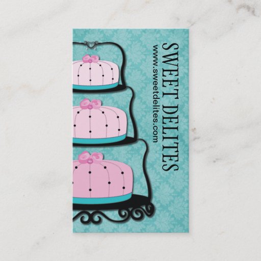 Customizable Cake Designer Business Card