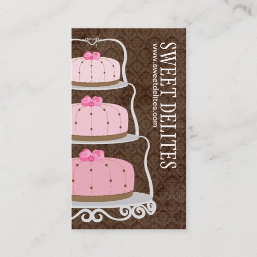 Customizable Cake Designer Business Card