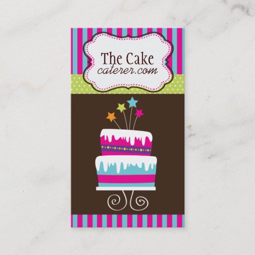 Customizable Cake Designer Business Cards