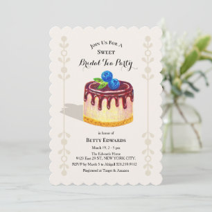Cake Dessert Sweet Personalized Bridal Shower  Invitation