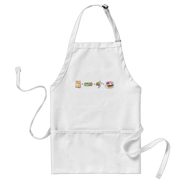 Cake Equation Adult Apron (Front)